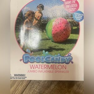 Giant Watermelon Beach Ball Sprinkler by Poolcandy